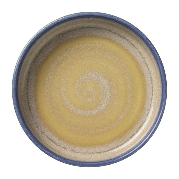 Dark Khaki Steelite Aurora Revolution Bluestone Round Stacking Trays 165mm (Pack of 12)