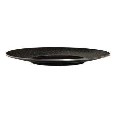 Dark Slate Gray Rene Ozorio Wabi Sabi Glossy Well Rimmed Plate Slate 285mm (Pack of 6)