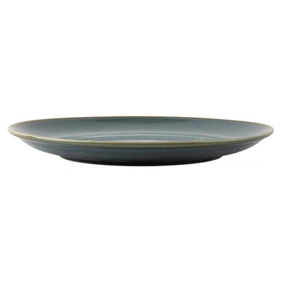 Dim Gray Olympia Kiln Round Plates Ocean 280mm (Pack of 4)