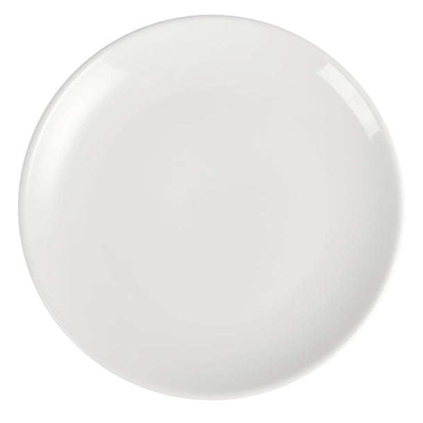 Light Gray Olympia Whiteware Coupe Plates 250mm (Pack of 12)