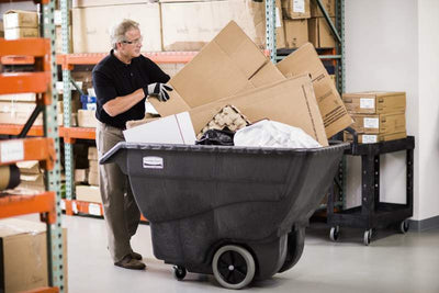 Gray Rubbermaid Tilt Truck 0.6M³ - Standard Duty