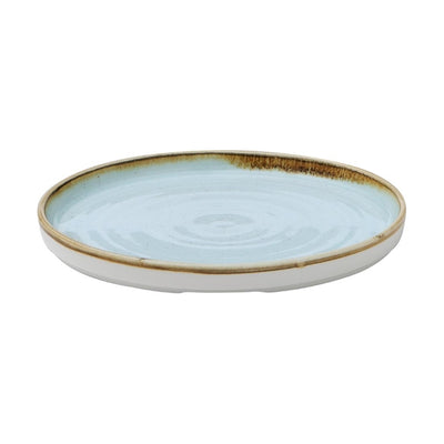 Light Gray Churchill Stonecast Walled Plates Duck Egg 220mm (Pack of 6)