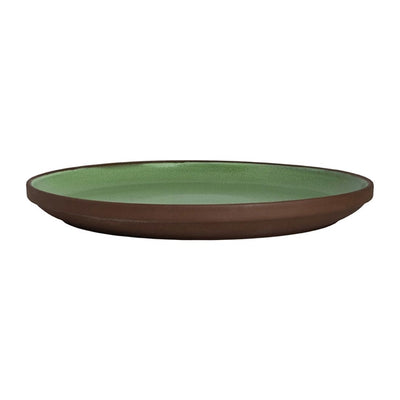 Dark Olive Green Maham Studio Spice Cardamon Plates 240mm (Pack of 12)