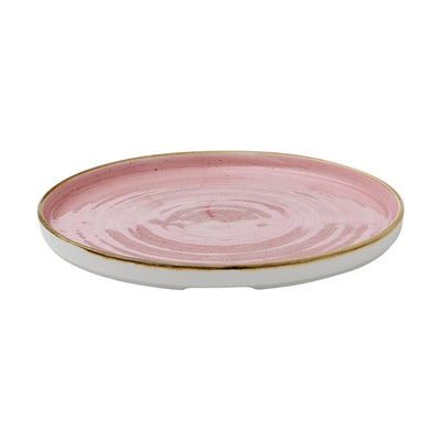 Gray Churchill Stonecast Walled Plates Pink 260mm (Pack of 6)