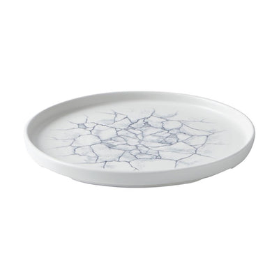 Light Gray Churchill Studio Prints Kintsugi Pearl Walled Plates Grey 260mm (Pack of 6)