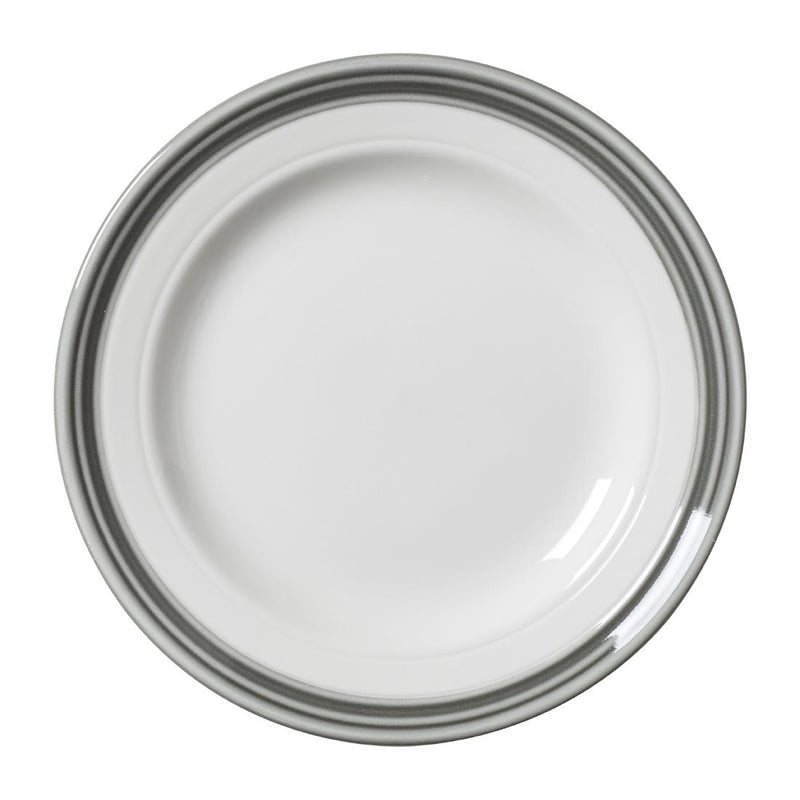 Light Gray Steelite Bead Truffle Plates 165mm (Pack of 12)