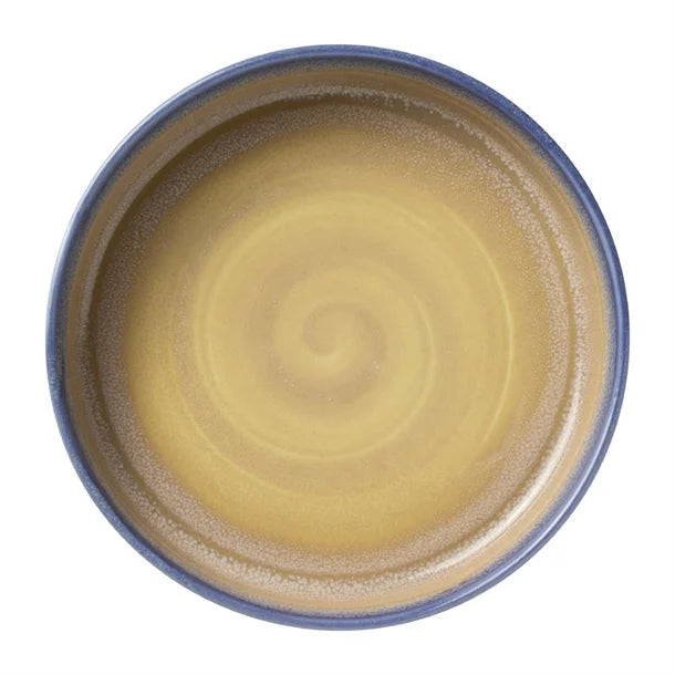 Dark Khaki Steelite Aurora Revolution Bluestone Round Stacking Trays 202mm (Pack of 12)