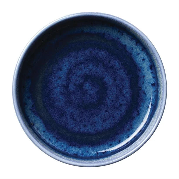 Midnight Blue Steelite Aurora Vesuvius Round Stacking Trays Lapis 165mm (Pack of 12)