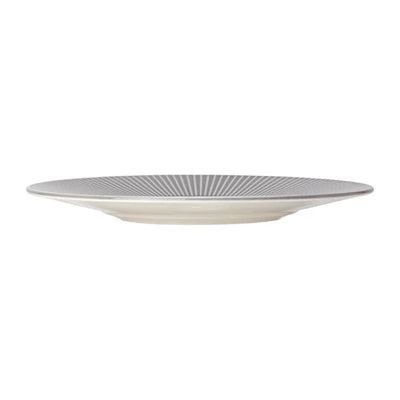 Gray Steelite Willow Mist Gourmet Plates Medium Well Grey 285mm (Pack of 6)