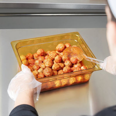 Rosy Brown Rubbermaid Gastronorm Food Pan 1/2 100 mm - Amber