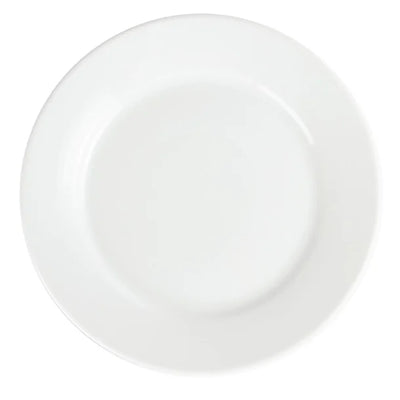 White Smoke Olympia Whiteware Wide Rimmed Plates 250mm (Pack of 12)