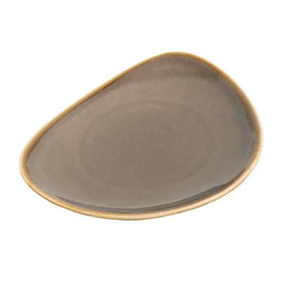 Dim Gray Olympia Kiln Triangular Side Plate Smoke 165mm (Pack of 6)