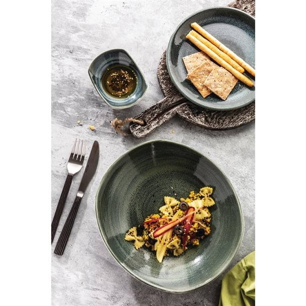 Light Gray Steelite Revolution Jade Plate Coupe 152mm (Pack of 12)