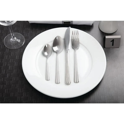 Dark Slate Gray Olympia Whiteware Wide Rimmed Plates 280mm (Pack of 6)