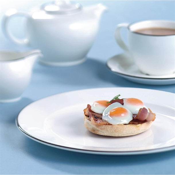 Light Gray Churchill Alchemy Mono Plates 170mm (Pack of 12)