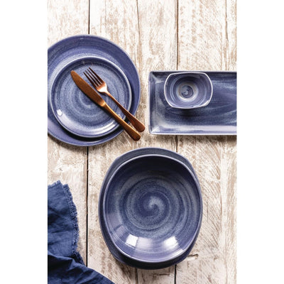 Light Gray Steelite Revolution Bluestone Plate Coupe 202mm (Pack of 12)