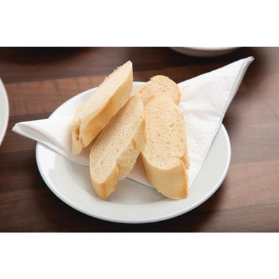 Rosy Brown Olympia Athena Wide Rimmed Plates 165mm White (Pack of 12)