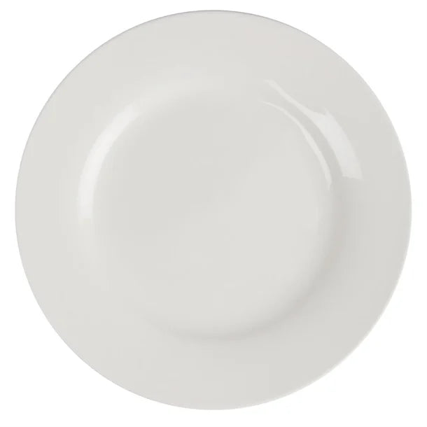 Light Gray Olympia Lumina Wide Rim Round Plates 150mm (Pack of 6)