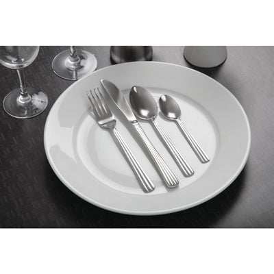 Gray Olympia Whiteware Wide Rimmed Plates 310mm (Pack of 6)