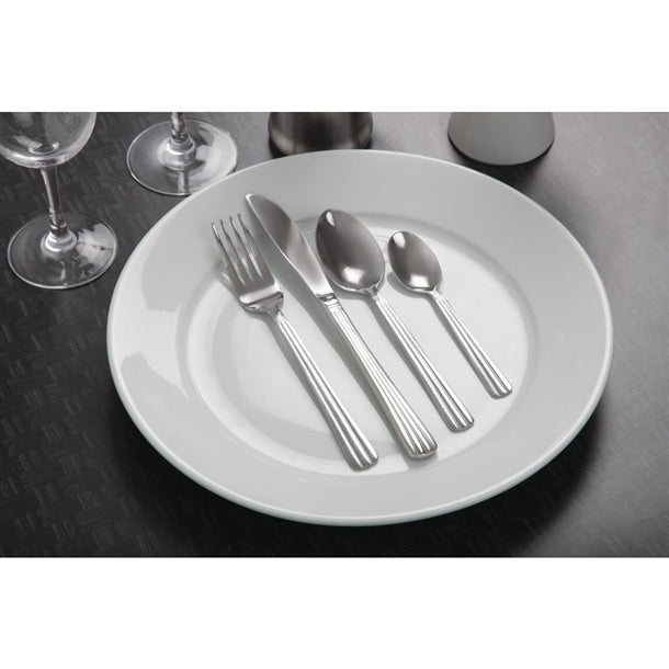 Gray Olympia Whiteware Wide Rimmed Plates 310mm (Pack of 6)