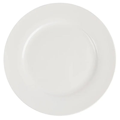 Antique White Olympia Lumina Wide Rim Round Plates 270mm (Pack of 4)