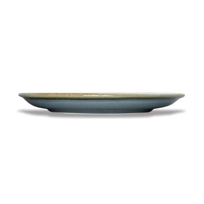 Dim Gray Olympia Kiln Round Coupe Plate Ocean 230mm (Pack of 6)