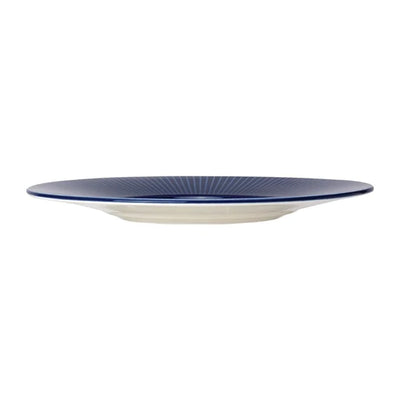 Light Slate Gray Steelite Willow Azure Gourmet Plates Medium Well Blue 285mm (Pack of 6)
