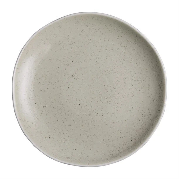 Dark Gray Olympia Chia Plates Sand 270mm (Pack of 6)