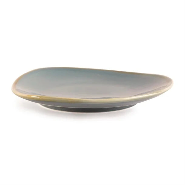 Dark Gray Olympia Kiln Triangular Side Plate Ocean 230mm (Pack of 6)