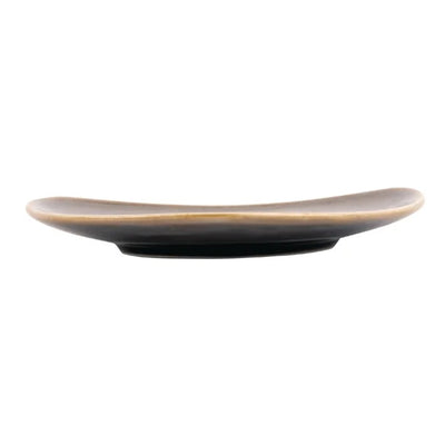 Dark Gray Olympia Kiln Triangular Side Plate Smoke 165mm (Pack of 6)