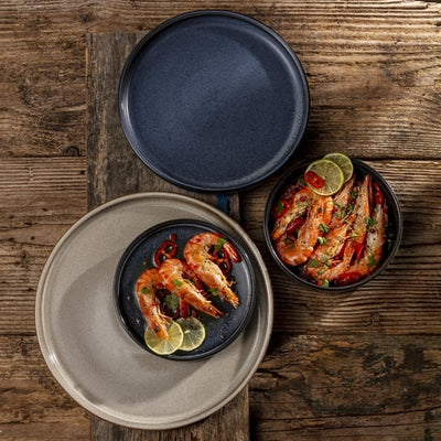 Dark Slate Gray Robert Gordon Potters Collection Storm Stack Plates 160mm (Pack of 12)