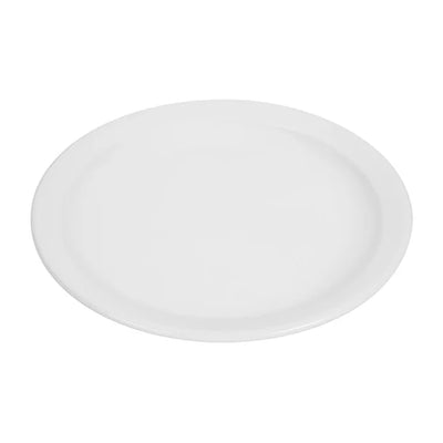 White Smoke Olympia Whiteware Narrow Rimmed Plates 250mm (Pack of 12)