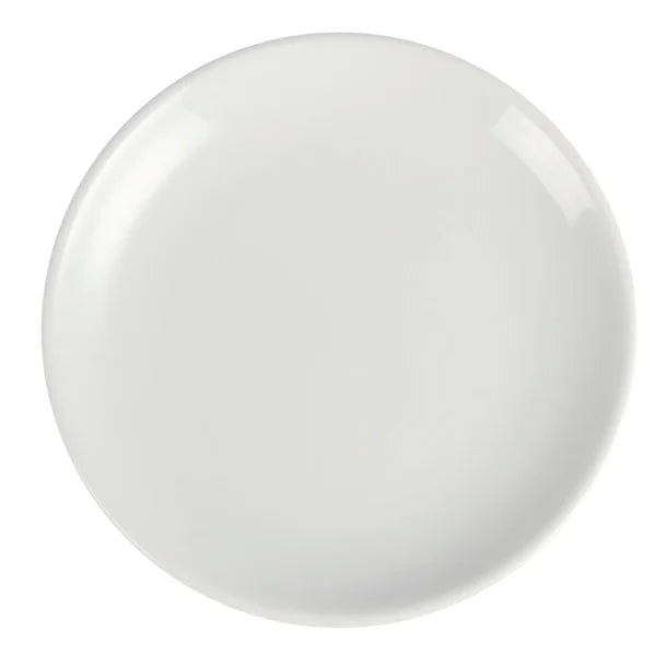 Light Gray Olympia Whiteware Coupe Plates 180mm (Pack of 12)