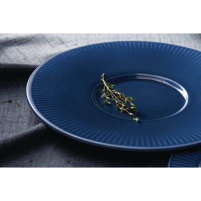 Dark Slate Gray Steelite Willow Azure Gourmet Plates Medium Well Blue 285mm (Pack of 6)