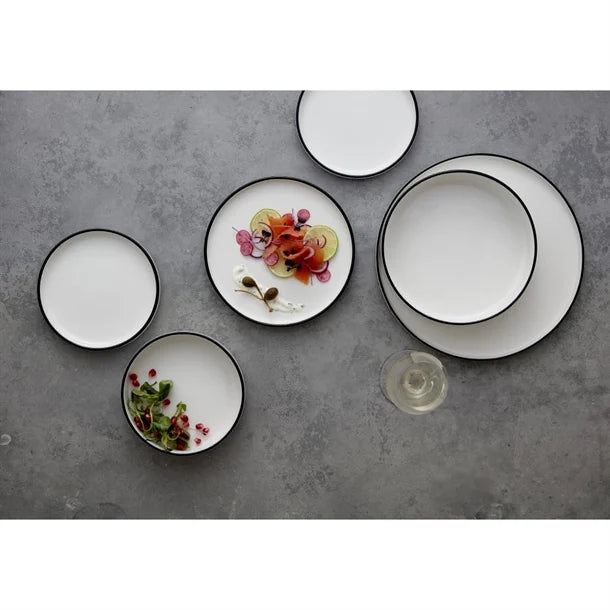 Dim Gray Steelite Asteria Stack Plate 202.5mm (Box 12)(Direct)