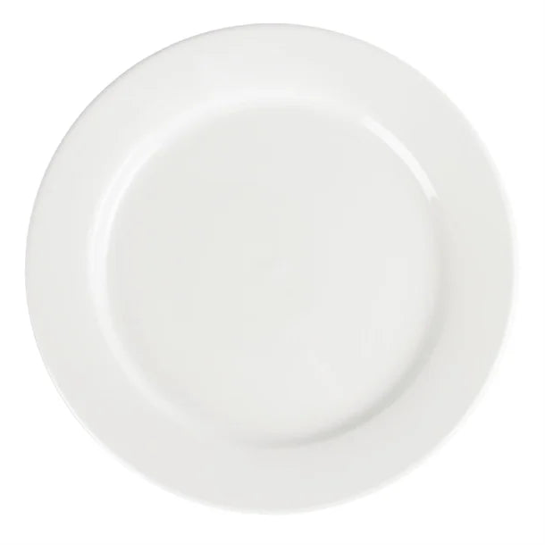 Lavender Olympia Whiteware Wide Rimmed Plates 280mm (Pack of 6)