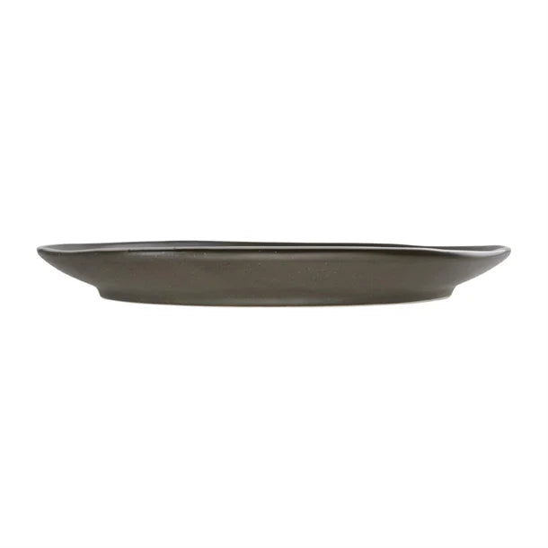 Dark Olive Green Olympia Chia Plates Charcoal 270mm (Pack of 6)