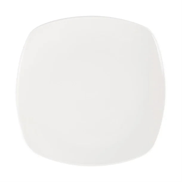 White Smoke Churchill Plain Whiteware X Squared Plates 170mm (Pack of 12)