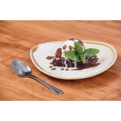 Dark Salmon Olympia Kiln Triangular Side Plate Moss 165mm (Pack of 6)