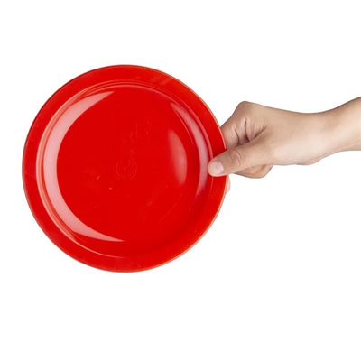 Firebrick Olympia Kristallon Polycarbonate Plates Red 172mm (Pack of 12)