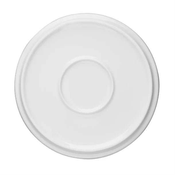 Lavender Olympia Whiteware Flat Round Plates 150mm (Pack of 6)