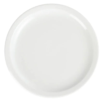 Beige Olympia Whiteware Narrow Rimmed Plates 230mm (Pack of 12)
