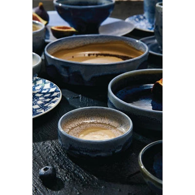 Black Steelite Aurora Revolution Bluestone Round Stacking Trays 165mm (Pack of 12)