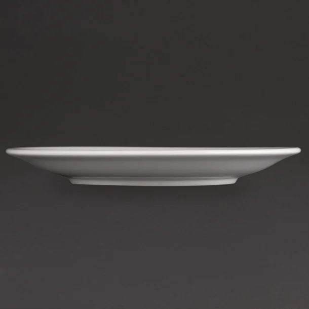 Dark Slate Gray Olympia Athena Narrow Rimmed Plates 205mm (Pack of 12)