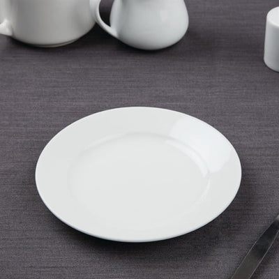 Dark Slate Gray Olympia Athena Narrow Rimmed Plates 165mm (Pack of 12)