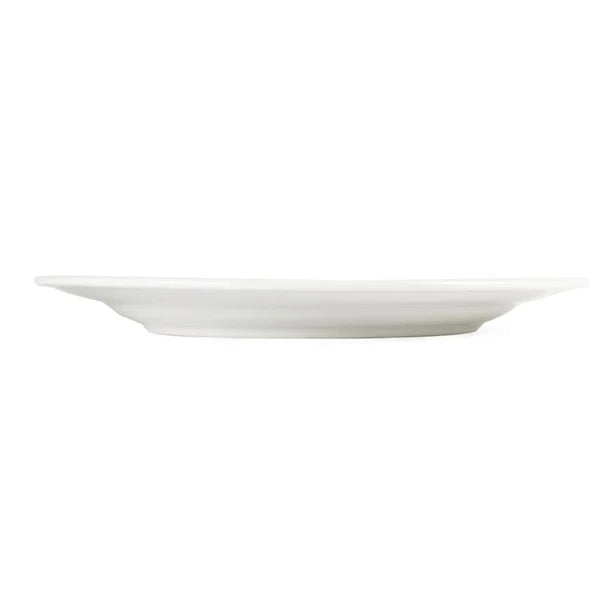 Light Gray Olympia Whiteware Wide Rimmed Plates 310mm (Pack of 6)