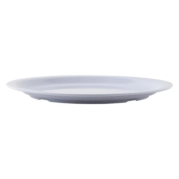 Light Gray Kristallon Melamine Narrow Rimmed Plates 229mm (Pack of 12)