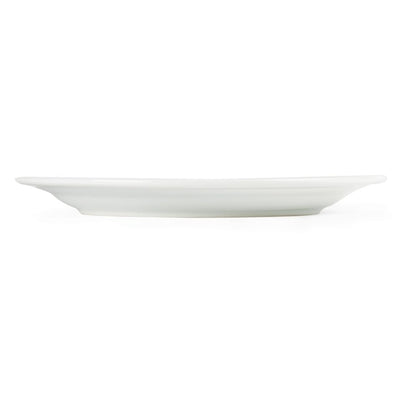Light Gray Olympia Whiteware Wide Rimmed Plates 250mm (Pack of 12)