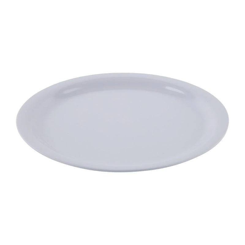 Light Gray Kristallon Melamine Narrow Rimmed Plates 229mm (Pack of 12)