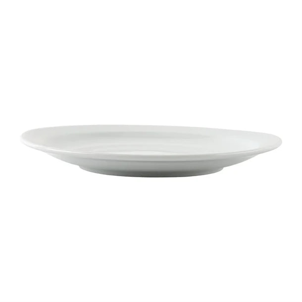 Light Gray Olympia Athena Narrow Rimmed Plates 205mm (Pack of 12)